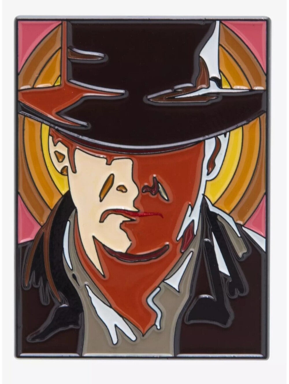 Indiana Jones Tonal Portrait Enamel Pin